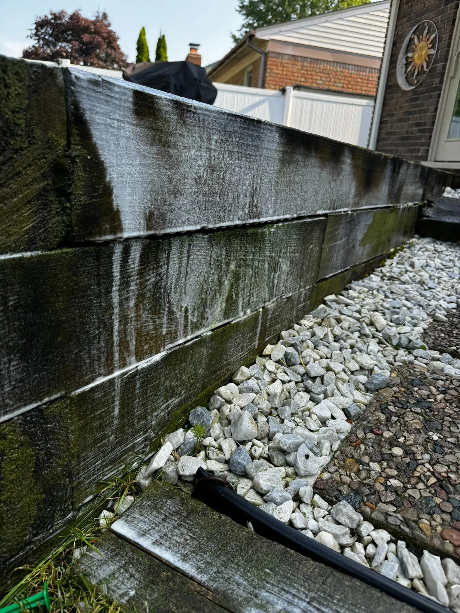 Restoration Pressure Washing on the job